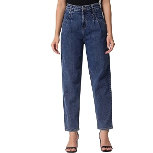 kotty slim straight fit jeans  high waist comfortable denim