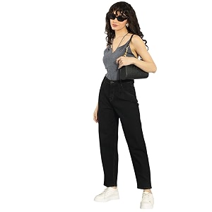 kotty flare bottom jeans for women  stylish slim fit with bell shape leg