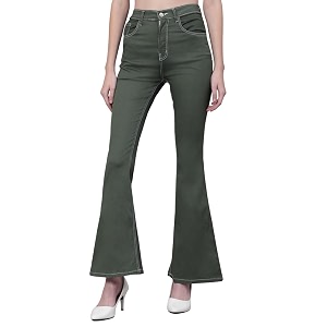 kotty women39s relaxed fit solid comfortable and strechable ankle lengrh jeans