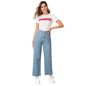 kotty women39s classic straight jeans  high rise regular cut