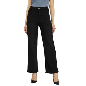kotty women39s straight leg denim  classic mid waist cut