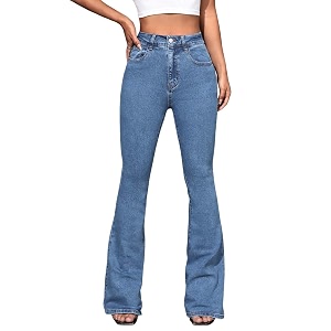 kotty women39s high waist stretchable denim jeansstylish straightflaredbootcut ampwide leg stylesqueen color collection