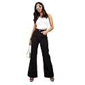 KOTTY Women's Flared Stretch Jeans – High Rise Fit with Soft Flexible Denim