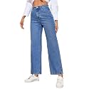 KOTTY Women's Classic Straight Jeans – High Rise Regular Cut