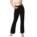 KOTTY Women's High Waist Stretchable Denim Jeans|Stylish Straight,Flared,Bootcut &amp;Wide Leg Styles|Queen Color Collection