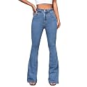 KOTTY Women's High Waist Stretchable Denim Jeans|Stylish Straight,Flared,Bootcut &amp;Wide Leg Styles|Queen Color Collection