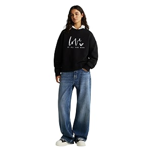 kotty women fleece full sleeve crew neck pinted sweatshirt