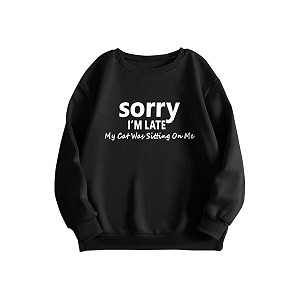 kotty women fleece full sleeve crew neck pinted sweatshirt