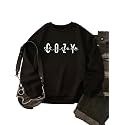 KOTTY Women Fleece Full Sleeve Crew Neck Pinted Sweatshirt