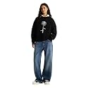 KOTTY Women Fleece Full Sleeve Crew Neck Pinted Sweatshirt