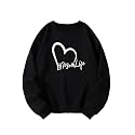 KOTTY Women Fleece Full Sleeve Crew Neck Pinted Sweatshirt