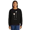 KOTTY Women Fleece Full Sleeve Crew Neck Pinted Sweatshirt