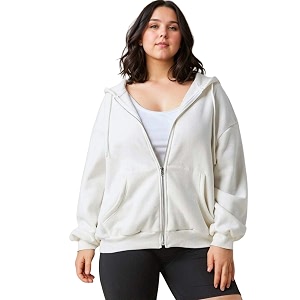 KOTTY Women Plus Size Hooded Sweatshirt for