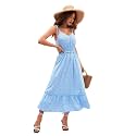 KOTTY Womens Fit and Flare Light Blue