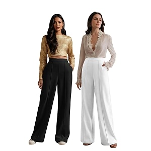 KOTTY Womens Formal Wide Leg Pant Set