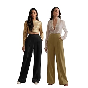KOTTY Womens Formal Wide Leg Pant Set