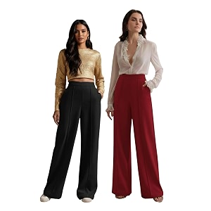 KOTTY Womens Formal Wide Leg Pant Set