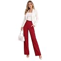 KOTTY Womens High-Rise Straight Fit Stretch Pants
