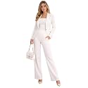 KOTTY Womens High-Rise Straight Fit Stretch Pants