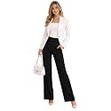 KOTTY Womens High-Rise Straight Fit Stretch Pants