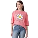 KOTTY Womens Slit-Side Long T-Shirt Loose