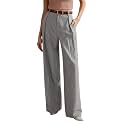 KOTTY Womens Tailored Wide Leg Pinstripe Pants