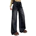 KOTTY Womens Wide Leg Denim Jeans 