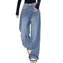 KOTTY Womens Wide Leg Denim Jeans