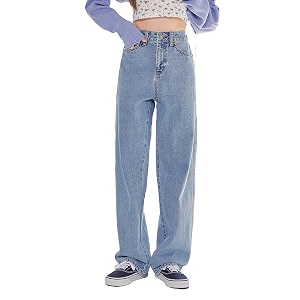 kotty regular fit denim  straight cut mid rise for women