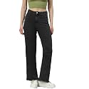 KOTTY Mid Rise Regular Fit Jeans – Tailored Straight Leg Look for Women