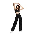KOTTY Womens High Waist Flared Fit Ankle Length Clean Look Denim Jeans