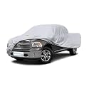 KouKou Truck Cover Waterproof All Weather, 6 Layers Full Pickup Cover, Universal Fit for Ford F150,RAM 1500 2500 3500,Toyota Tundra,Crew Supercrew Cab Truck. (232-242 inch Length,7ft Bed)