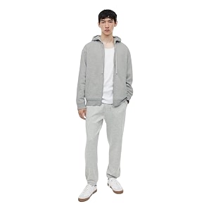 Koverify Plain Chain Hooded Zipper Jacket for