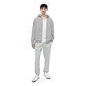 Koverify Plain Chain Hooded Zipper Jacket for