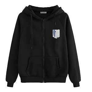 Koverify Printed Black Jacket Cottonblend Black Zipper