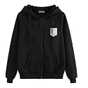 Koverify Printed Black Jacket Cottonblend Black Zipper