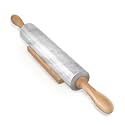 Koville Marble Rolling Pin, Non-Stick African Stone Polished Dough Roller, Pasta, Dumpling, Ravioli, Fondant, Pie Crust, Kitchen Baking Pastry Tools