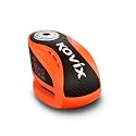 KOVIX KNX10 Alarm Disc Brake Lock for Motorcycle 10mm Pin 3 Keys Heavy Duty Anti Theft Fluorescent Orange