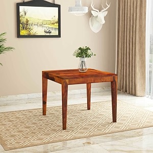sheesham wood 2 seater dining table only for dining room  wooden dining table without chair for home amp kitchen  solid wood table for living room 2 seater honey