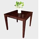 Sheesham Wood 4 Seater Dining Table Only for Dining Room | Wooden Dining Table Without Chair for Home &amp; Kitchen | Solid Wood Table for Living Room (4 Seater, Walnut)