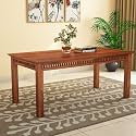 Sheesham Wood 6 Seater Dining Table Only for Dining Room | Wooden Dining Table Without Chair for Home &amp; Kitchen | Solid Wood Table for Living Room (6 Seater, Honey)