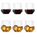 Diamond Whisky Glasses Set of 6 (Diamond Glass)