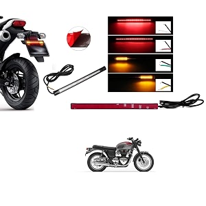 kozdiko 48 smd flexible led strip tail light bike brake light with red and yellow color turn indicator signals light for triumph bonnervilie street twin