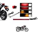 Kozdiko 48 SMD Flexible Led Strip Tail Light Bike Brake Light with Red and Yellow Color Turn Indicator Signals Light for Triumph Bonnervilie Street Twin