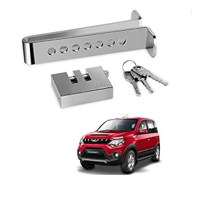 kozdiko car stainless steel pedal lock rod or for brake clutch throttle adjustable anti theft security lock system for mahindra nuvosport