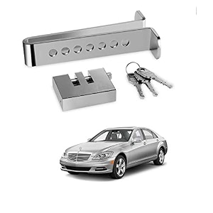 kozdiko car stainless steel pedal lock rod or for brake clutch throttle adjustable anti theft security lock system for mercedes benz s-class