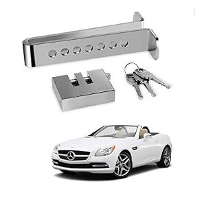 kozdiko car stainless steel pedal lock rod or for brake clutch throttle adjustable anti theft security lock system for mercedes benz slk-class