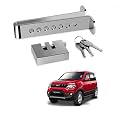 Kozdiko Car Stainless Steel Pedal Lock Rod or for Brake Clutch Throttle Adjustable Anti Theft Security Lock System for Mahindra NuvoSport