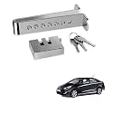 Kozdiko Car Stainless Steel Pedal Lock Rod or for Brake Clutch Throttle Adjustable Anti Theft Security Lock System for Hyundai Verna Fluidic