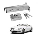 Kozdiko Car Stainless Steel Pedal Lock Rod or for Brake Clutch Throttle Adjustable Anti Theft Security Lock System for Mercedes Benz SLK-Class